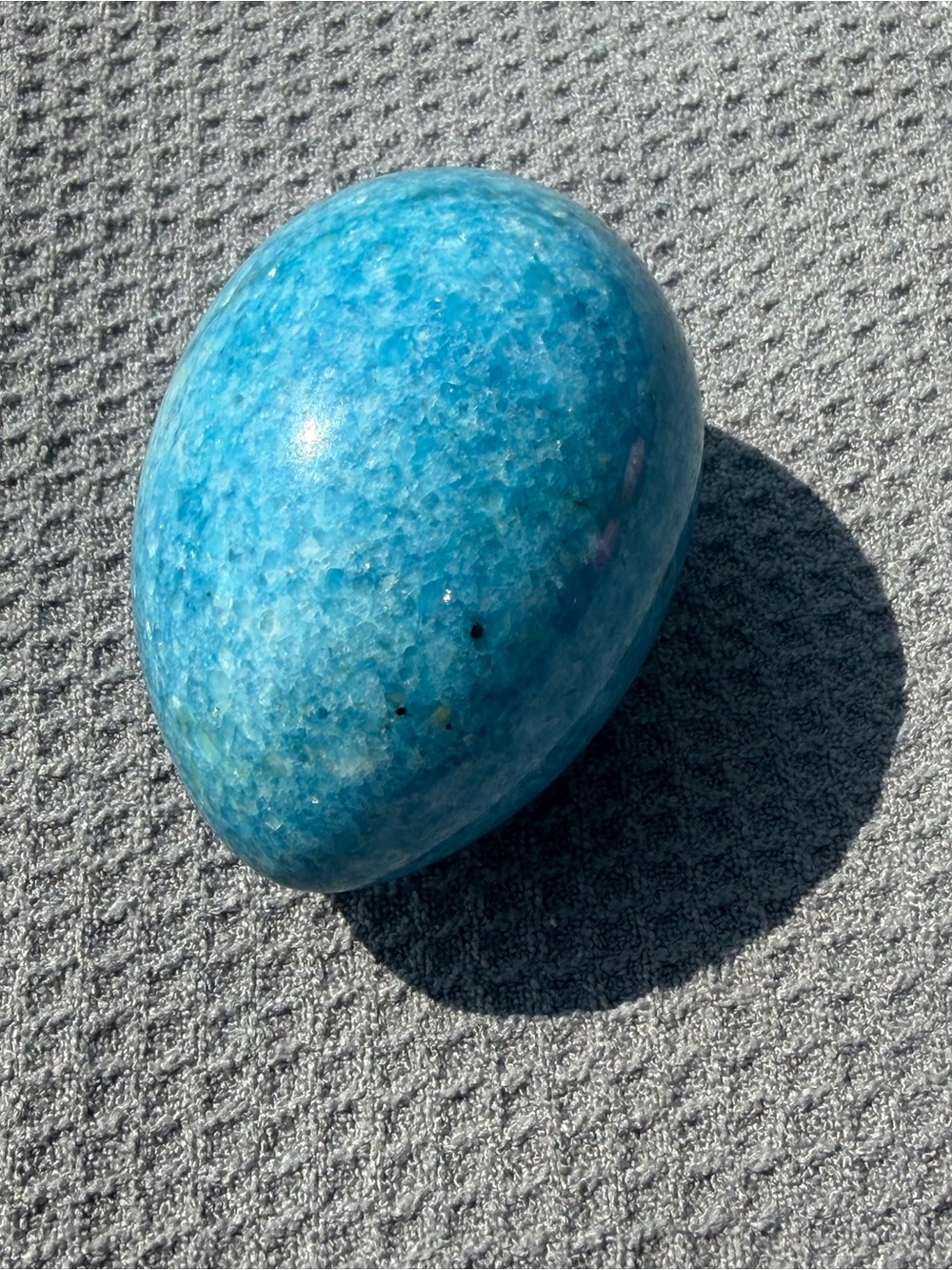 Vintage Blue Stone Egg - Picture 5 of 6